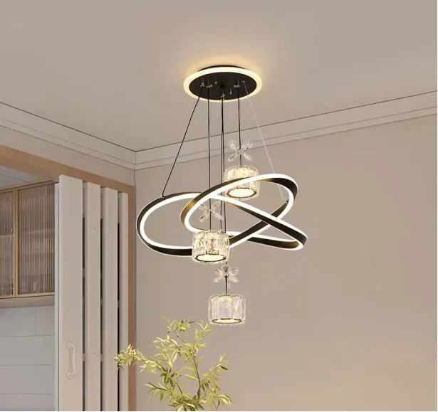 Chandelier Home Decorationpendant Lights Crystal Living Room Dining Room Pendant Lamp Ceiling Light Indoor Lighting
